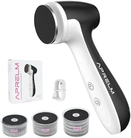 Rechargeable Electric Foot Callus Remover with 3-Sizes 120Pcs San...