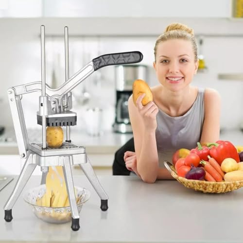 Picadora manual de verduras y frutas con cuchillas intercambiables para preparación profesional de alimentos de cocina