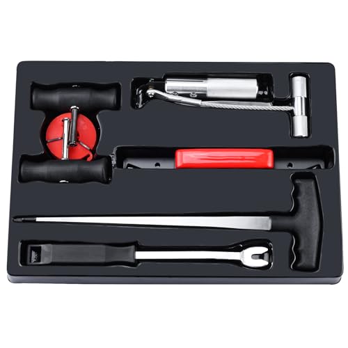 FreeTec 7tlg Einbau Ausbau Reparatur KFZ Windschutzscheibe Set Unerlässliches Werkzeug für Auto