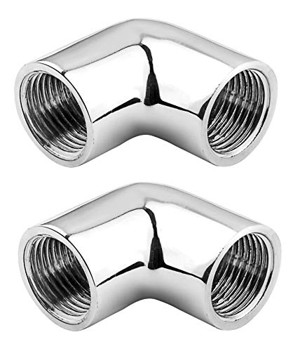 IMODA 1/2-Inch Brass Chrome Plated 90 Degree Elbow with Dual Internal Thread (2) (B07MP6PZWY) Amazon Price History, Amazon Price Tracker
