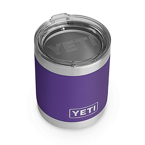 YETI Rambler 10 oz Lowball, Vacuum Insulated, Stainless Steel with Standard Lid, Peak