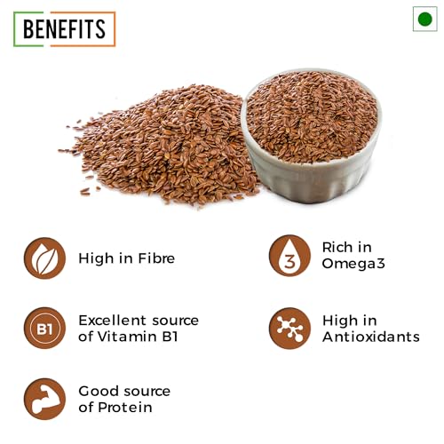 Image of Chef Urbano Flax Seeds 400 GMS | Alsi Seed | Raw and Natural | Immunity Booster | Rich in Protein and Fiber | Seeds for Eating | Diet Food