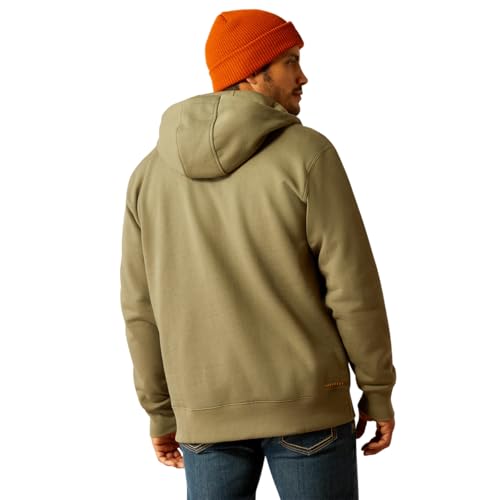 Image of ARIAT Men's Rebar Workman 1 /4 Zip Hoodie