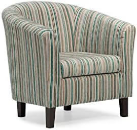 Dorset Stripe Tub Chair - Available in 4 Colours (Teal)