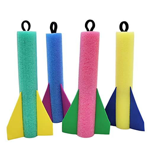 Chochkees Foam Finger Flyer Rockets, Slingshot Method To Fly High, Assorted Colors, 6.5" Inch, Fun Carnival Toy And Party Favor, Amazing Gift Idea For Boys And Girls (6-Pack) #TOP1