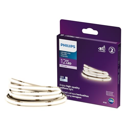 Philips Lighting LS161 940 Dimmable COB LED Strip 12W 24V 5m 4000K Warm White