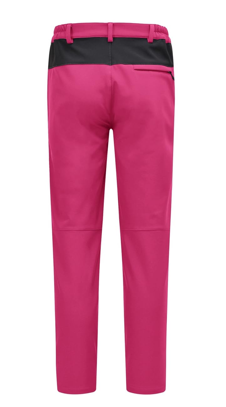 Rdruko Pantaloni da sci da donna, impermeabili, imbottiti, caldi, in softshell, invernali, per attività all'aria aperta, antivento, per attività all'aperto
