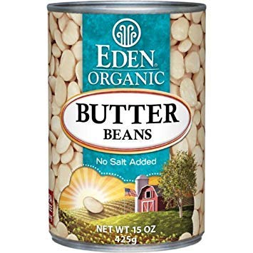 Eden Organic Butter Beans, No Salt Added, 15-Ounce Cans (Pack of 12) (Value Bulk Multi-Pack)