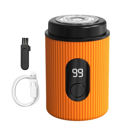Veeteah Maquinilla de afeitar eléctrica recargable para hombre con LED recargable, accesorio compacto para hombre
