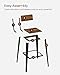 VASAGLE Set of 2 Bar Stools, Bar Height Stools, 29.1 Inches Tall Barstools with Back, Counter Bar Chairs for Kitchen Island, Steel Frame, Industrial Style, Easy Assembly, Rustic Brown and Ink Black