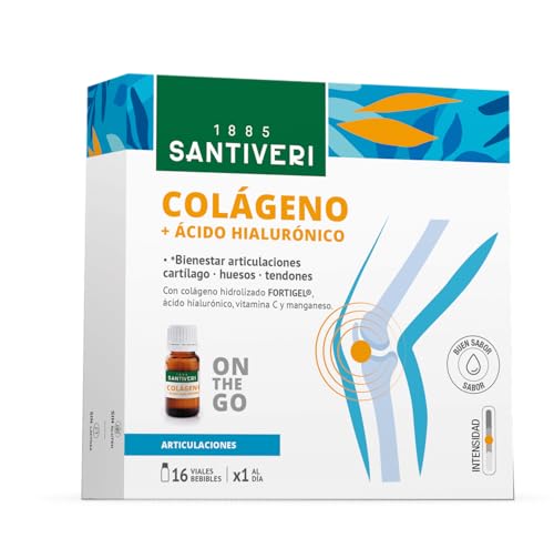 SANTIVERI - Colágeno Líquido - Fortigel® y Ácido Hialurónico - 16 Viales