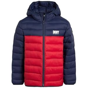 DKNY Boys Jacket – Midweight Insulated Quilted Outerwear Parka Puffer Coat – Water Resistant Boys Winter Hooded Jacket (8-20)