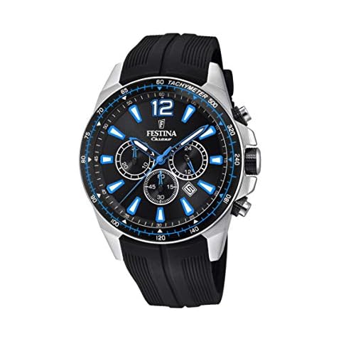 Festina Mens Chronograph Quartz Watch with PU Strap F20376/2 Cover