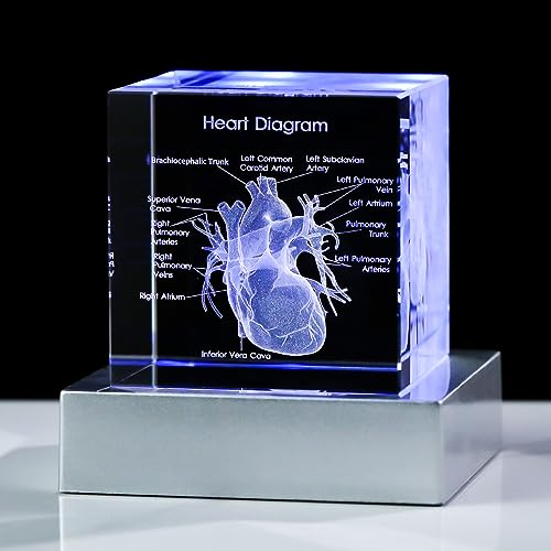 3D Heart Crystal