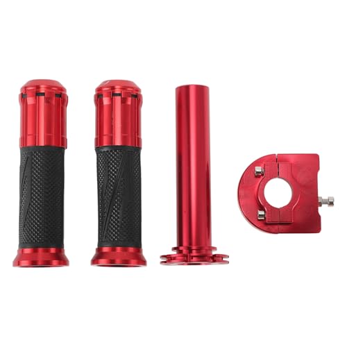 Poignées de moto rouge en aluminium pour personnaliser votre scooter et VTT