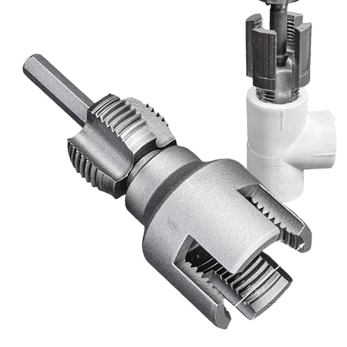 Herramienta Para Roscar Tuberías,Roscadora de Tubos de PVC para Interior y Exterior - Cortador Extractor Accesorio Antideslizante Para Fontanería Reparación Jardín Manguera Instalador