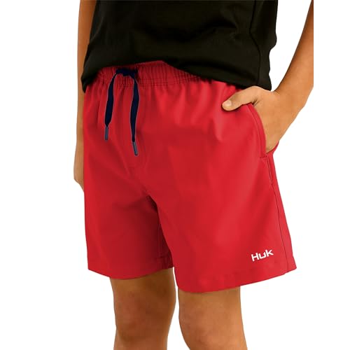 Image of HUK Girls' Pursuit Volley Short, Quick-Dry Fishing Shorts for Kids