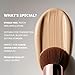 Lamora Makeup Brush Foundation Kabuki - Flat Top Face Brush for Liquid, Cream, and Powder Cosmetics - Full Coverage Blending, Buffing, Stippling, Contouring