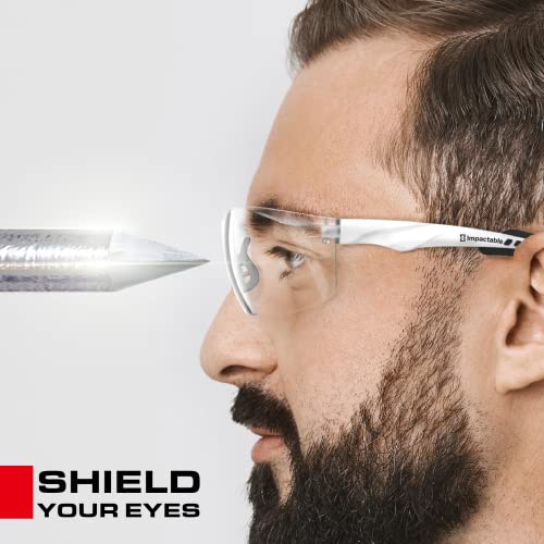 Image of Pickleball Safety Glasses Women Men, Protection, Classic White | ANSI Z87.1, Anti-Fog & Scratch Resistant Goggles for Work, Racquetball, Squash