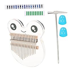 BIENKA Dessin animé Kalimba 17 Touches Acrylique Cristal Pouce Piano Portable Mbira Sanza Doigt Piano avec étui de… - Les Beatles, Paul McCartney, John Lennon, RIngo Starr, George Harrison