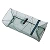 Collapsible Fishing Trap Net,Fish Shrimp Minnow Crayfish Crab Baits Cast Mesh Trap Automatic Fishing Nets (Green)