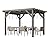 10x12 Ft Outdoor Spruce Wooden Gazebo Pergola with Canopy and Installation Kit, Premium Support Structure, Wind and Snow Resistant, Modern Outdoor Extendable Gazebo for Porches, Vines and Decks