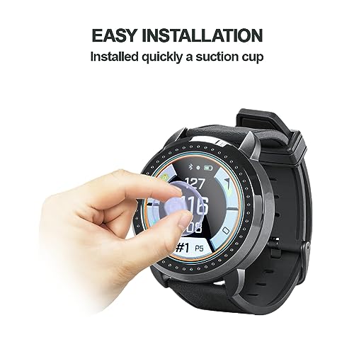 Compatible with Bushnell ION Elite Watch Screen Protector, 9H Anti-Scratch Tempered Glass Protective Film for iON Elite Black Golf GPS Watch [ 3PCS ]
