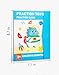 Magnetic Math Set, Magnetic Fraction Demonstration Book with Erasable Pen, Magnetic Fraction Tiles, Helping Kids Learn Fractions Easily While Boosting Logic Math and Creativity