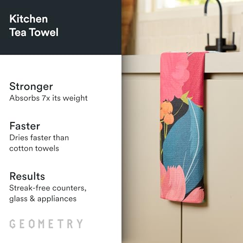 GEOMETRY Kitchen Tea Towels - Quick Dry Microfiber Dish Towels for Kitchen My Garden, 18" x 30" 1 Pack - image 2