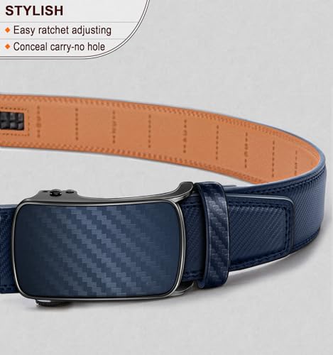 Image of BULLIANT Men's Ratchet Belt Nontrimmable-Click Belt Adjustable for Men Gift Lightweight 1 3 /8 inch