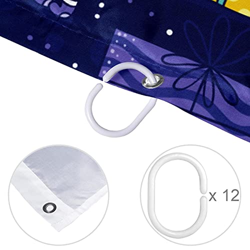 Rideau de douche imperméable de Noël style dessin animé mouton 168x183cm
