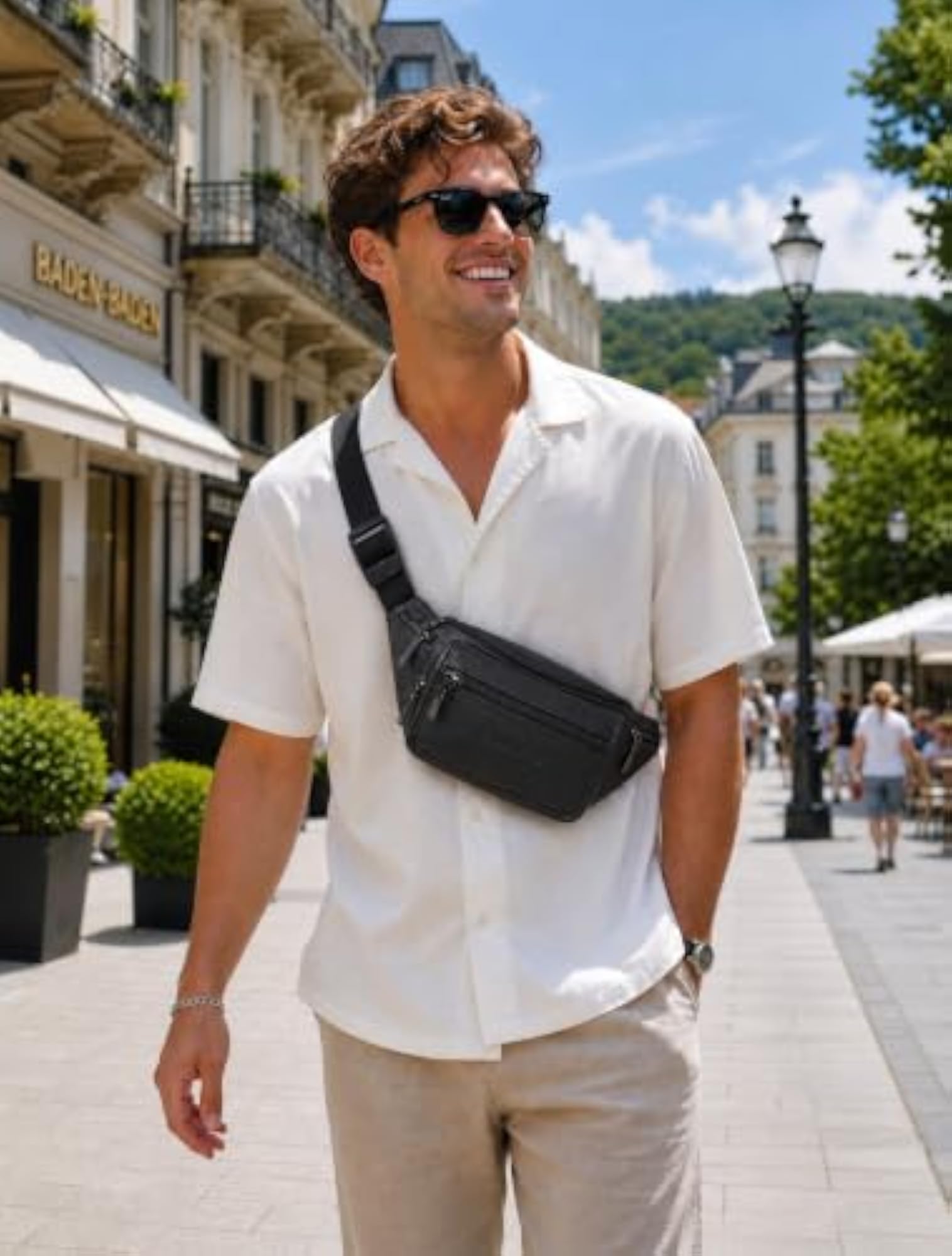 Men's Genuine Leather Waist Pouch, Premium Quality