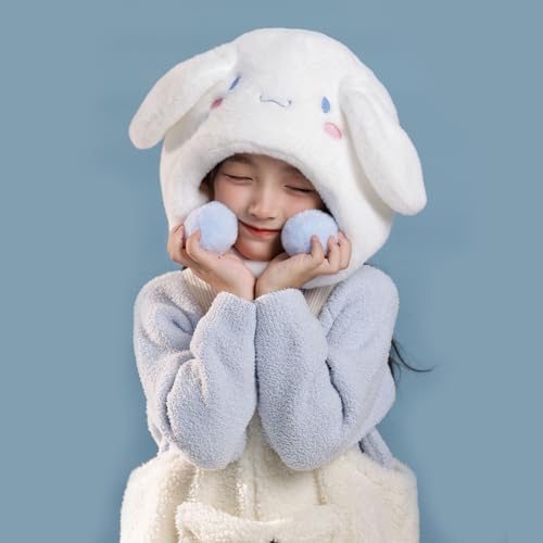 Chapeau Cinnamoroll blanc pour vos sorties d'hiver et balades sous la neige