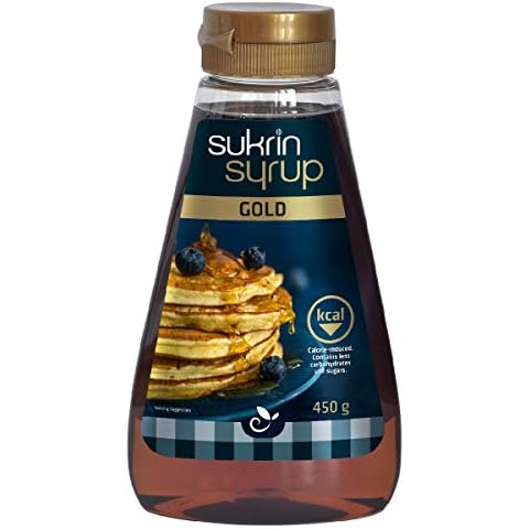 Sukrin Gold Syrup - Sugar Free syrup With Fibre, Gluten Free, Keto And Low Carb Sweetener For Desserts And Breakfast, 450 g Cover