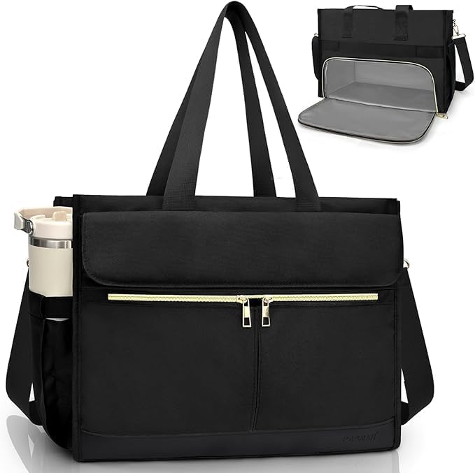 – Executive Insulated Lunch Bag & Cooler Tote for Work | Professional Laptop Bag 15.6" | Waterproof Organizer for Men & Women | Large Capacity Meal Prep Carrier with 40oz Side Pockets