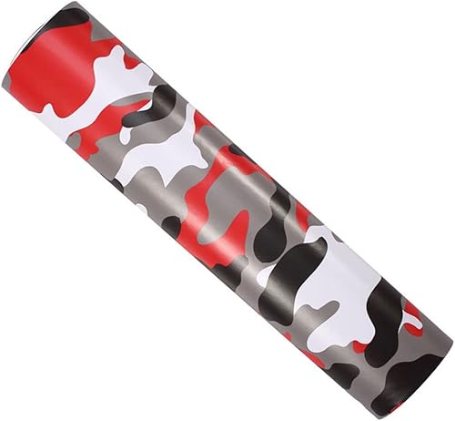 Miniatura 4 de LZLRUN Rollo de vinilo de camuflaje para automóvil, diseño de camuflaje de nieve ártica, calcomanía para consola de automóvil, computadora, laptop,