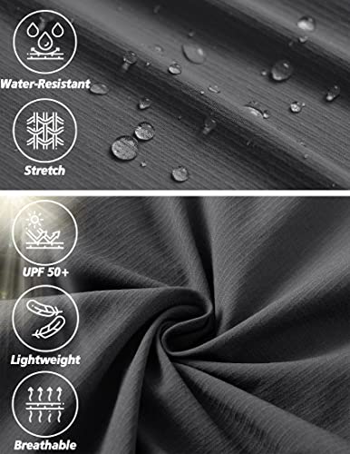 Areouts Men'S Cargo Work Hiking Pants Lightweight Water Resistant Quick Dry Fishing Travel Camping Outdoor Breathable Multi Pockets Dark Grey L thumb #3