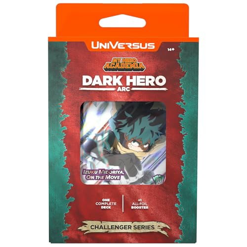 Jeu de cartes My Hero Academia Dark Hero Arc Challenger Series UVS avec deck Deku
