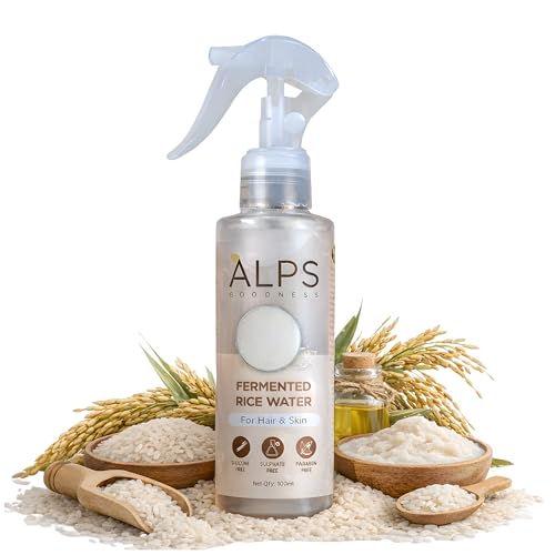 Image of ALPS GOODNESS Fermented Rice Water | Spray for Hair and Skin, Glass Skin and Shiny Hair | For Brigthter Skin | Replenishes Keratin (100ml)