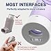Inhaler Spacer for Adults, Spacer for Inhaler with Silicone Mask, Anti-Static Chamber & Exhalation Valve, Enhanced Medication Delivery, Easy to Use & Clean