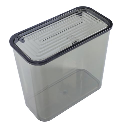 Bote de basura con tapa plástico 5.5 galones gris