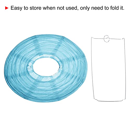 PATIKIL 10 Carta Lanterne, 6pz Rotondo Pieghevole...