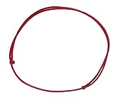 The Artsy Nomad Red String Adjustable Kabbalah Good Luck Bracelet, Nylon, for Men, for Women