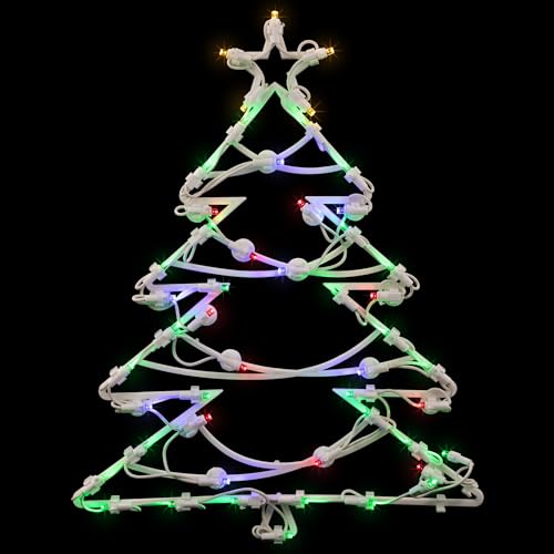 Northlight LED Lighted Christmas Tree Window Silhouette Decoration - 16