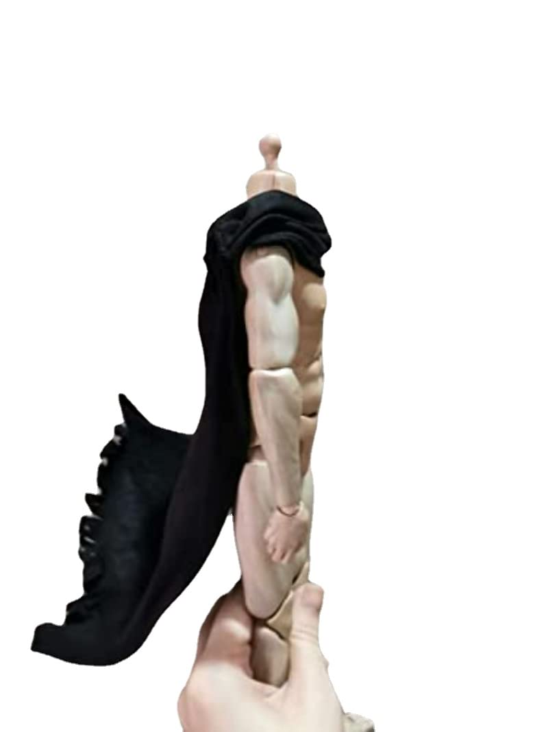 Écharpe noire 1/6 fil de fer accessoire vêtement figurine drapé dynamique