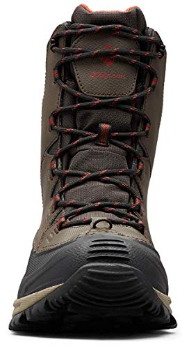 Columbia Men's Bugaboot III Snow Boot, Black/Bright Red, 9.5