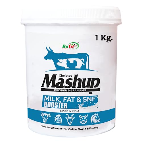 Image of REFIT ANIMAL CARE Chelated Mineral Mixture Powder and Granules for Cow, Buffalo,Cattle, Goat, Chicks and Poultry, 1 Kg, Mashup