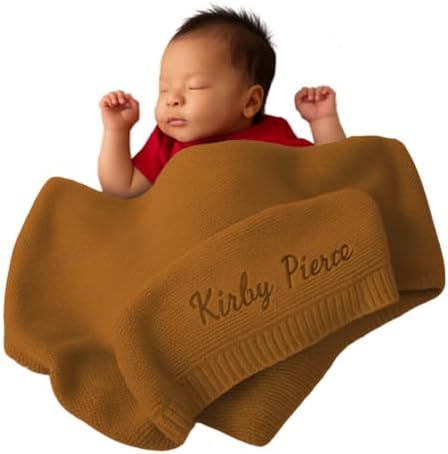 Personalized Baby Swaddle Blanket for Boys and Girls (Light Purple)