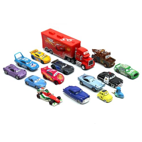 Set de 13 autos de película Cars en caja de regalo miniatura 3