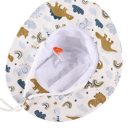 Connectyle Toddler Baby Sun Hat Cute Pattern Bucket Hat Foldable Wide Brim Summer Beach Hat for Boys Girls Kids UPF 50+2